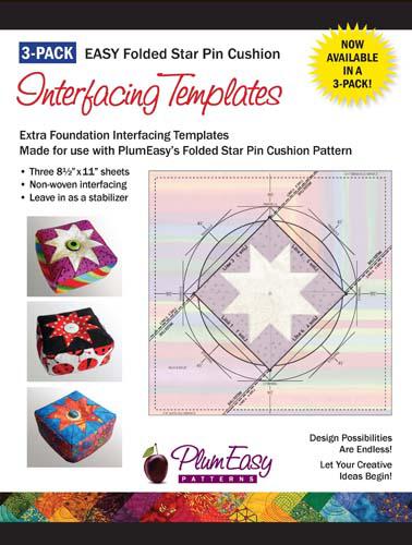 Pin cushion interfacing template 3/PK