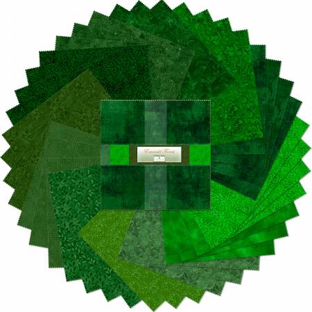 10in Squares Emerald Forest 42pcs/bundle 4 bundles per pack