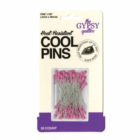 The Gypsy Quilter Cool Pins Fortune Fuchsia  50pc