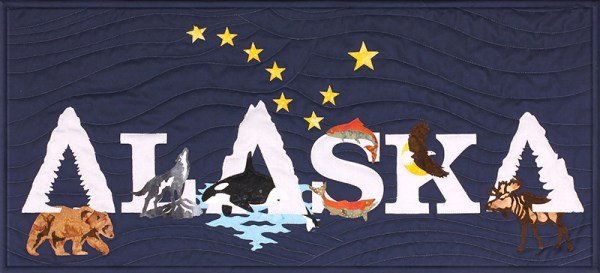 Westfield Alaska Native Laser cut Applique kit - Dark blue