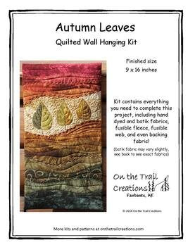Autumn Leaves Quilted Wall Hanging Pattern