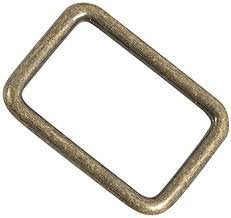 Split Rectangular Ring - 1 1/2" Antique Brass