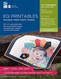 EQ Printables - Sewable Inkjet Fabric Sheets-each