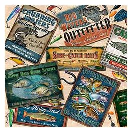 Quilting Treasures So Many Fish So Little Time Multi