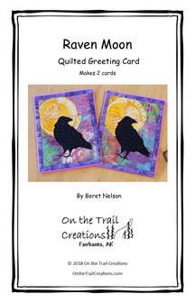 Raven Moon Quilted Greeting Card Kit 2 Purple