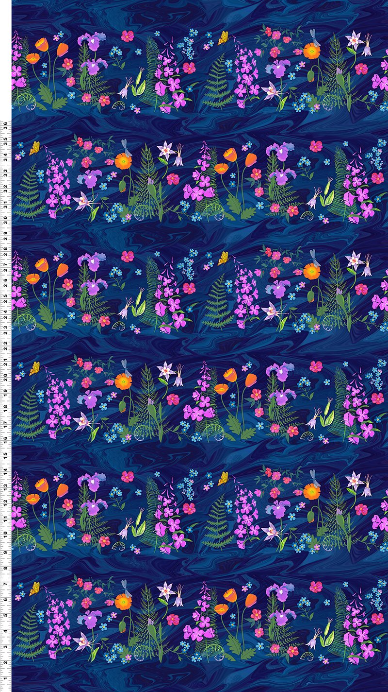 Wildflowers Border Print