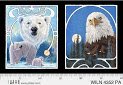 Jon Van Zyle Wildlife Nouveau Panel Bear/Eagle