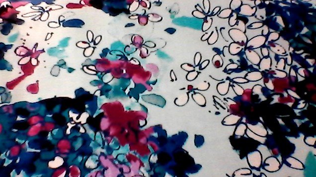 108" Ink Rose Lili Flowers Dark Teal Yardage