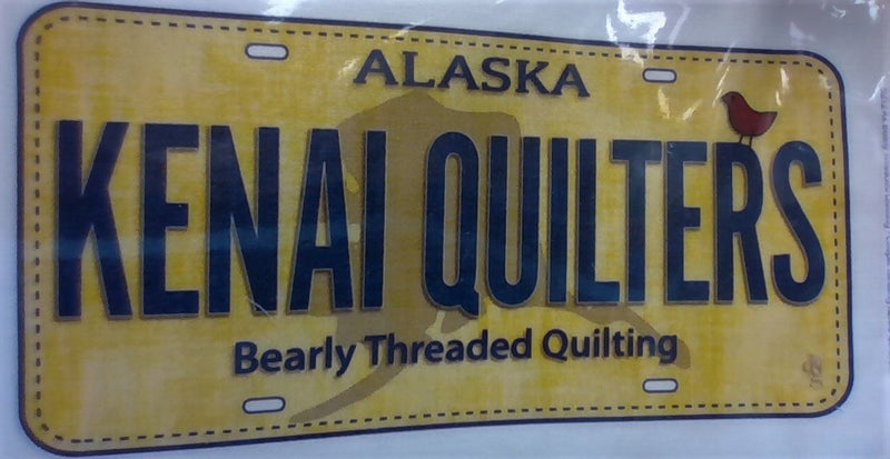 Kenai Quilters license Plate Row by Row
