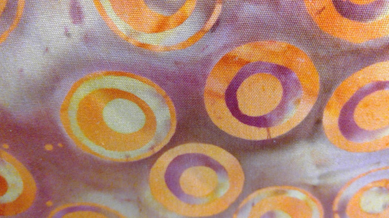 Maroon Circles Orange Yardage