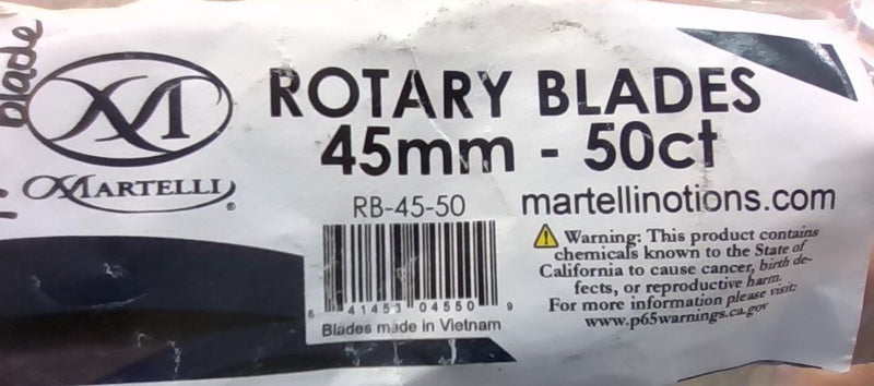 Martelli 45 mm rotary cutter blades