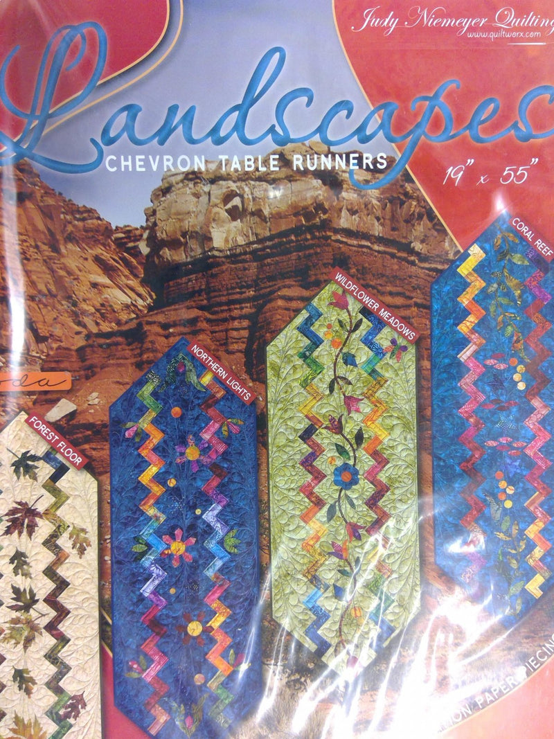 Landscapes Chevron Table Runner by Quiltworx 19" x 55"